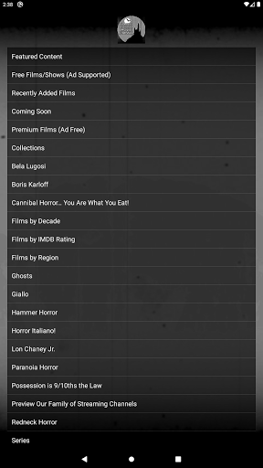 Classic Horror Movie Channel Screen 2