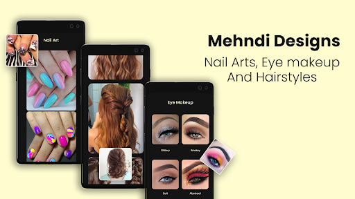 Mehndi Designs: Nail & Eye Art Screen 3