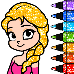 Imagem do ícone Princess Coloring Book Games