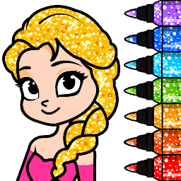 รูปไอคอน Princess Coloring Book Games