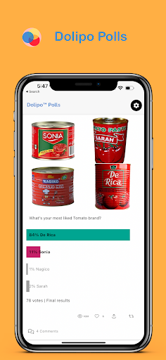 Android application Dolipo screenshort