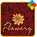Cover Image of Baixar Flowery Red Theme  APK
