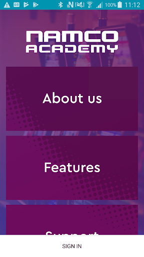 Android application Namco UK screenshort