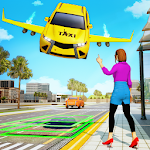 Cover Image of Скачать Flying Car Transport: Taxi Driving Games 1.0 APK