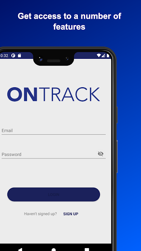 Android application OnTrackr screenshort