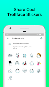Captura 4 Troll Face Stickers - 3D android