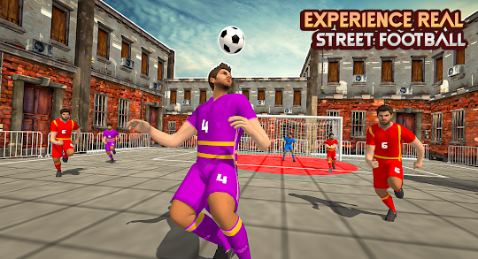 Street football: flick soccer