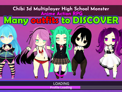 Chibi 3D Multiplayer High School Monster Anime RPG 31 APK-MOD(Unlimited Money Download) screenshots 1