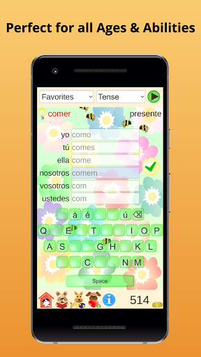 Verbugator Spanish Verbs Screen 3