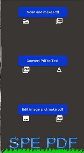 Android application Spe Scan and pdf converter screenshort