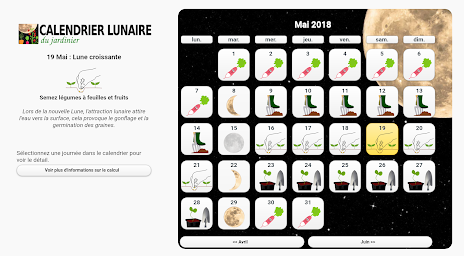 Gardener's Lunar Calendar