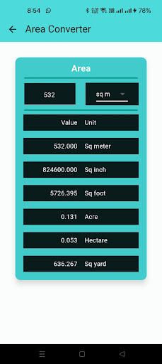 Unit Converter A1 Screen 3