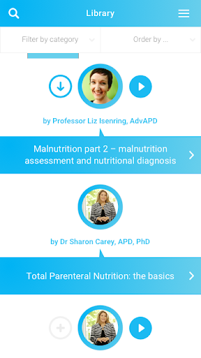 Android application Education In Nutrition screenshort