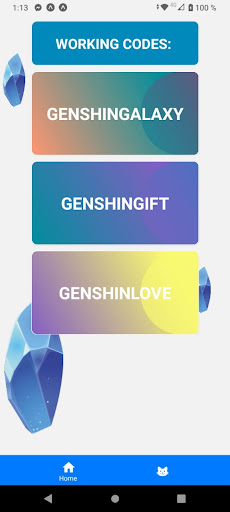 CodeGenshinX: codes finder Screen 3