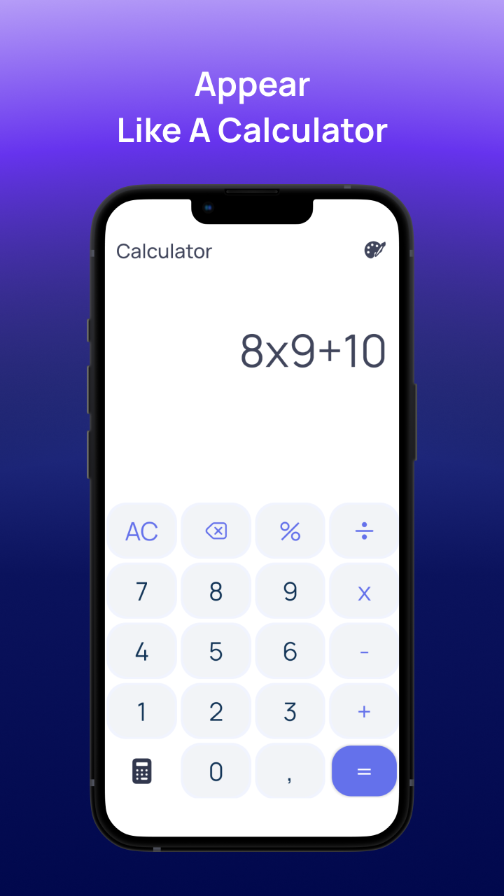Calculator Vault: Note Hider
