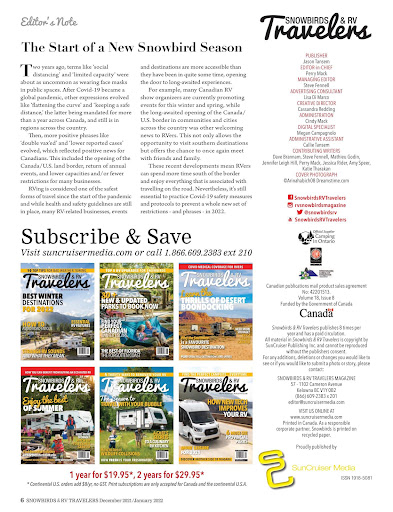 Snowbirds & RV Travelers Magaz Screen 3