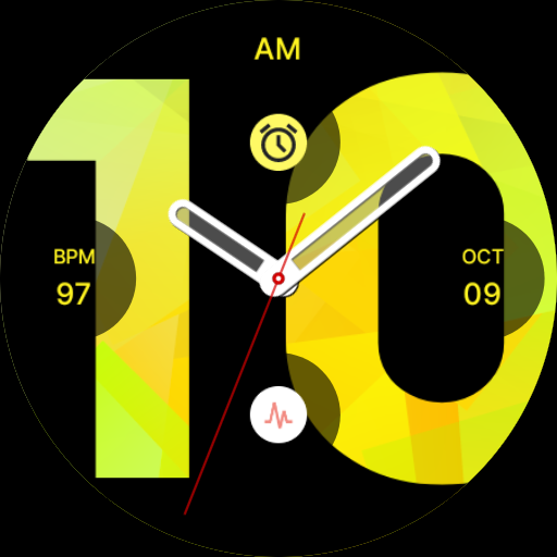 Hybrid Yellow Watch Face Logo
