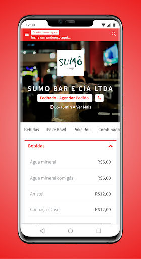 Android application Sumô screenshort