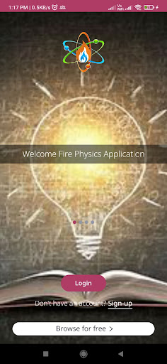 Android application Fire Physics screenshort