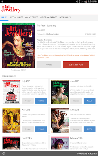 Android application The Art of Jewellery screenshort