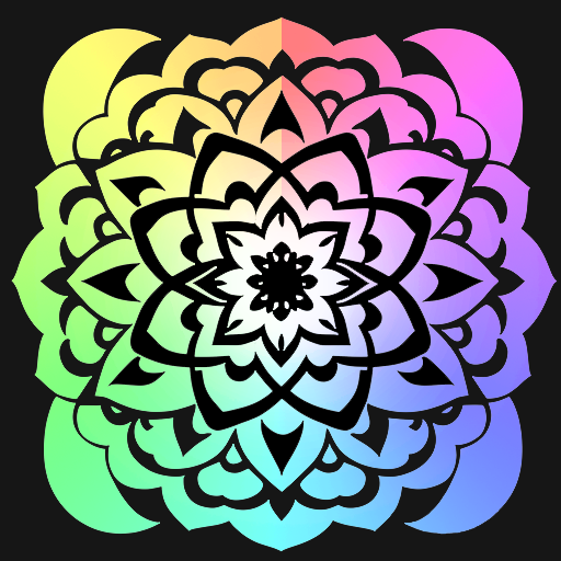 Mandala Coloring Book  Icon