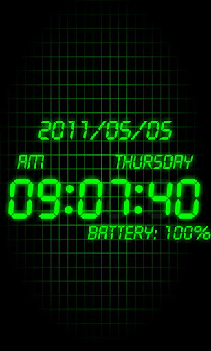 Android application Battery Clock β screenshort