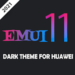 Cover Image of Download Dark Emui-11 Theme for Huawei  APK