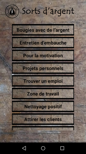 Aperçu de l'application