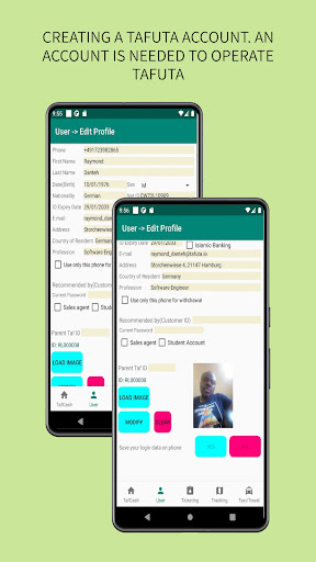 Tafuta Technology, TafCash Screen 3