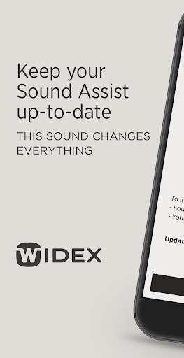 Android application WIDEX Update Center screenshort