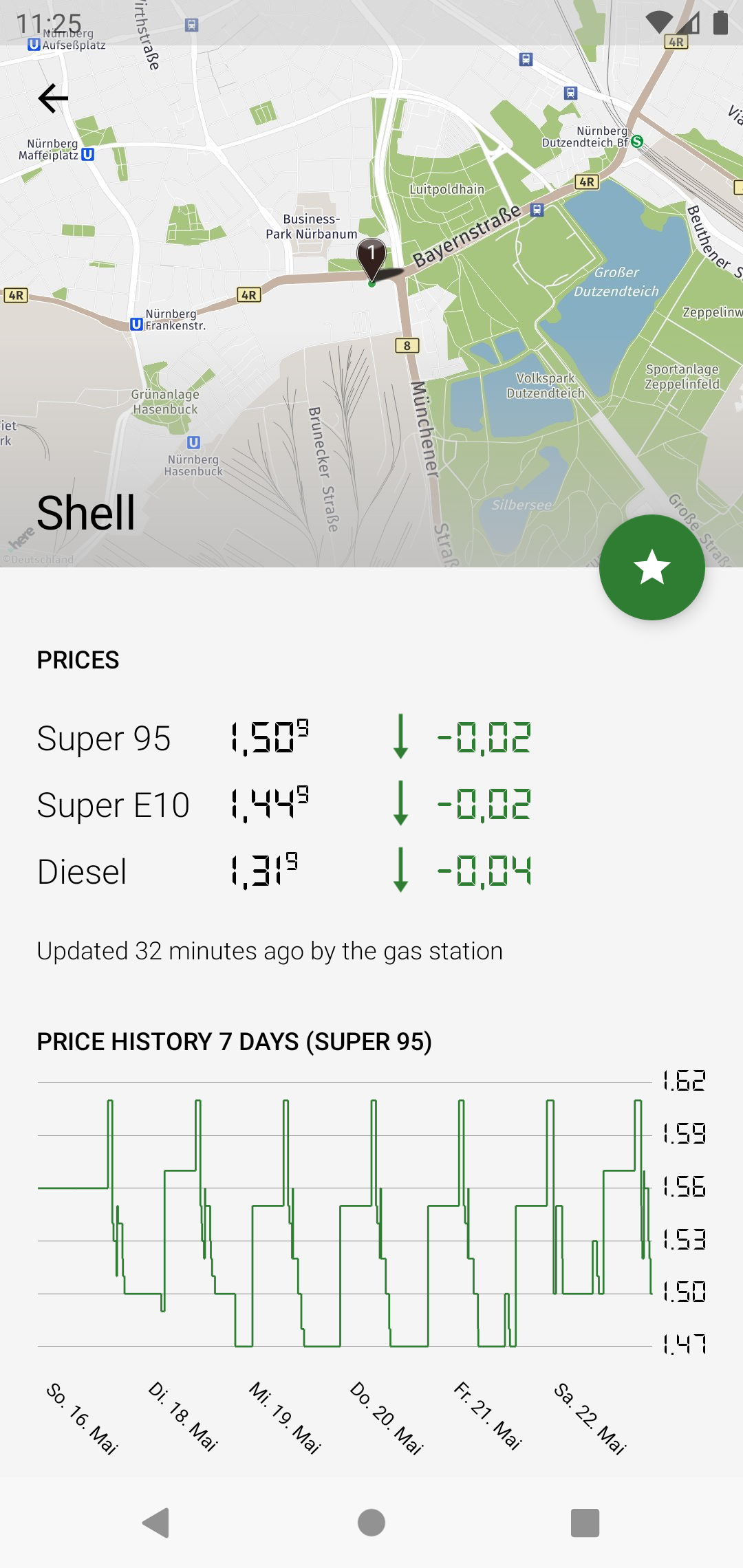 Android application Gas Prices (Germany) screenshort