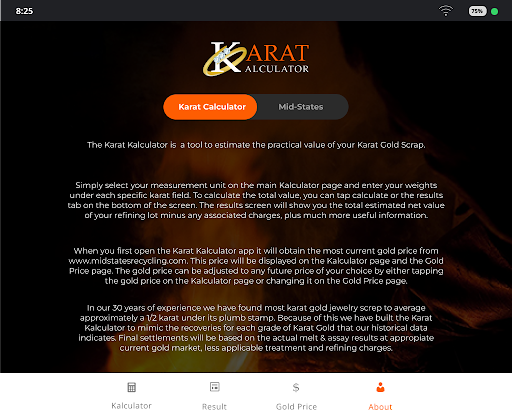 Karat Kalculator screenshot 6