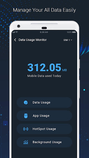 Data Usage :Data Usage Monitor Screen 3