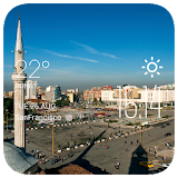 Tirana weather widget/clock icon