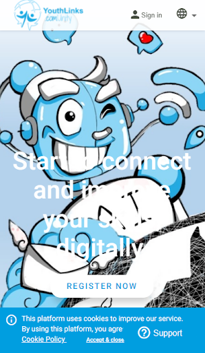 Android application Youthlinks screenshort