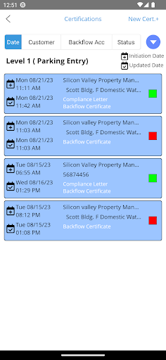 Android application Backflow Pro screenshort