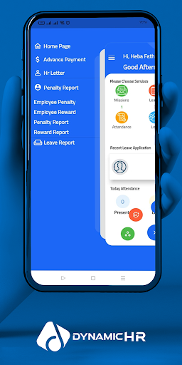 Android application Dynamic HR System screenshort