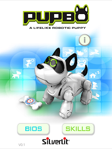 Robot chien Pupbo bleu de Silverlit pour les enfants