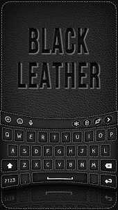 Black Leather Keyboard Theme