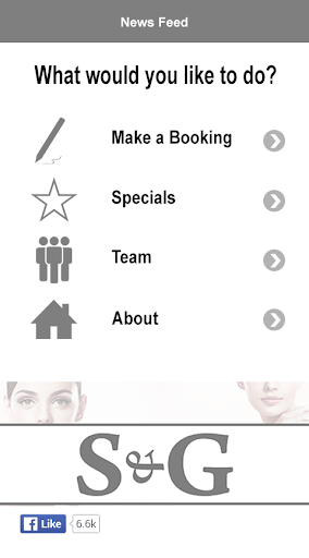 Android application S and G Clinic screenshort