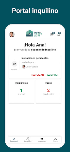 Android application Alquiler Riesgo Zero screenshort