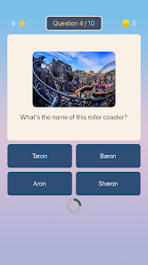 Captura de Pantalla 2 Roller Coaster Quiz android