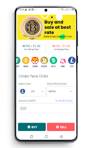 Android application Zona Currency: Crypto Exchange screenshort