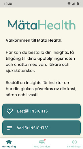 Android application Mäta Health screenshort