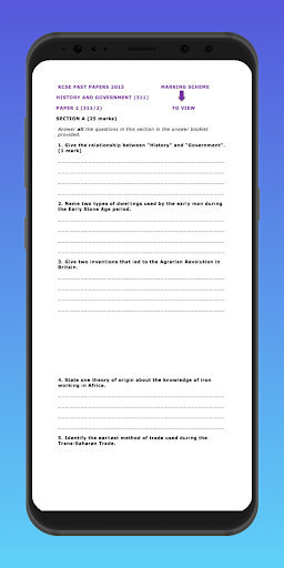 History Kcse past papers