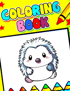 Coloring Book Super Hedgehog