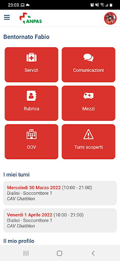 Android application AnpasVDA screenshort