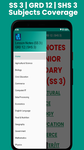 Android application SS 3 Lesson Notes: WAEC & NECO screenshort