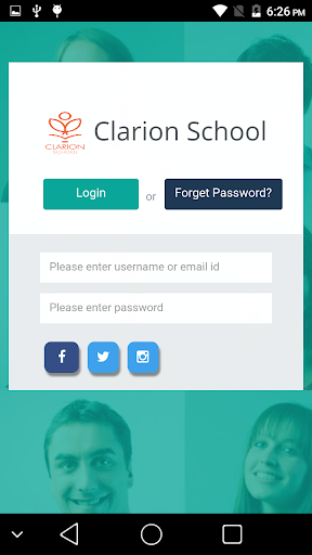 Android application Clarion School screenshort