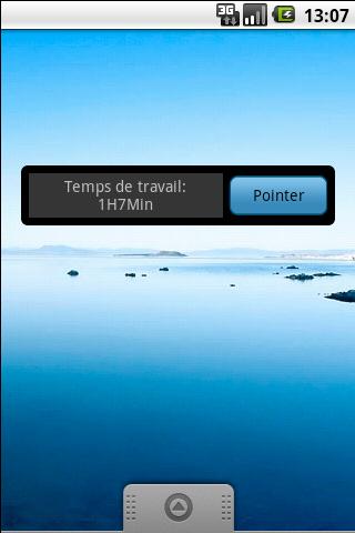 Android application Working Time screenshort